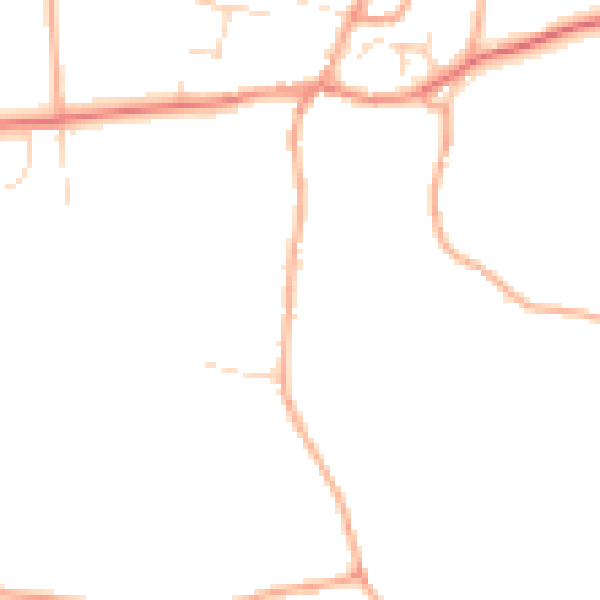 Daytime road noise heatmap for NR29 5NP