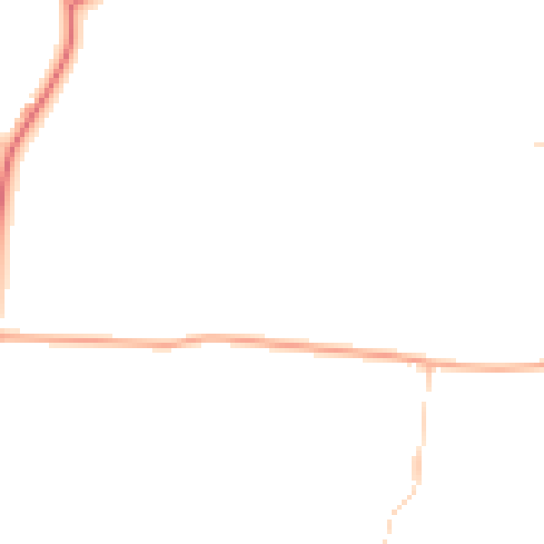 Daytime road noise heatmap for NR29 5NU