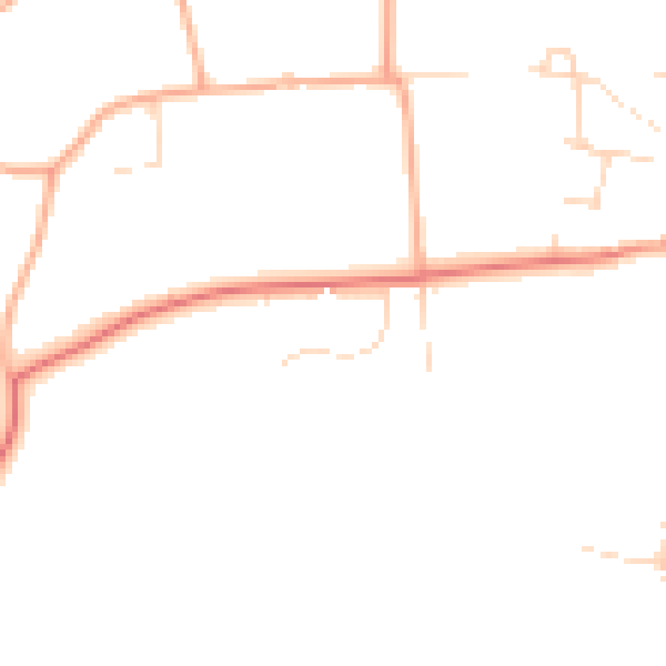 Daytime road noise heatmap for NR29 5PD