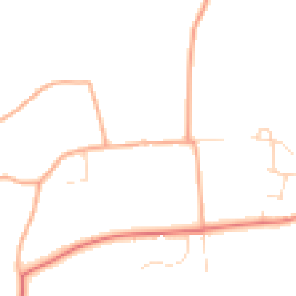 Daytime road noise heatmap for NR29 5PF
