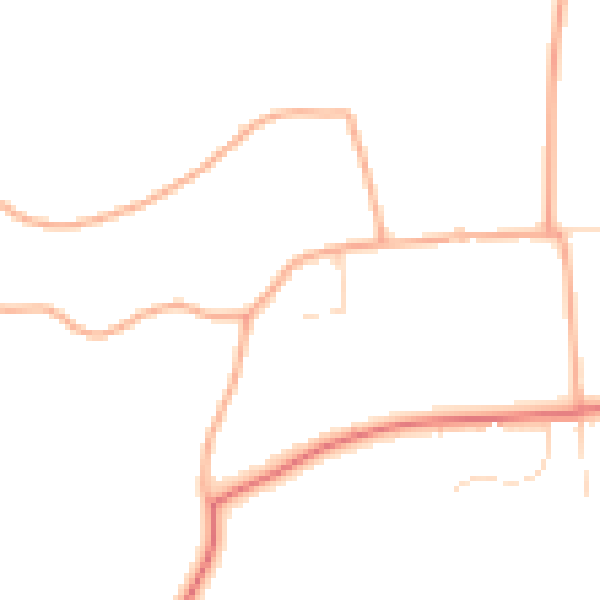 Daytime road noise heatmap for NR29 5PJ