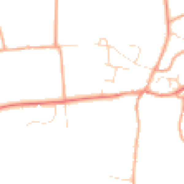 Daytime road noise heatmap for NR29 5QD