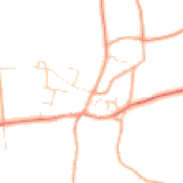 Daytime road noise heatmap for NR29 5QJ