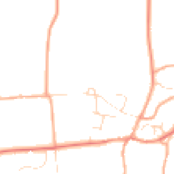 Daytime road noise heatmap for NR29 5QR