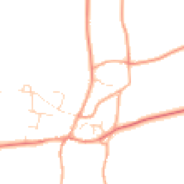Daytime road noise heatmap for NR29 5QT