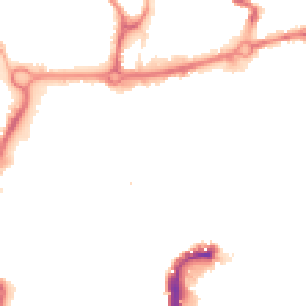 Night-time road noise heatmap for NR3 1AB