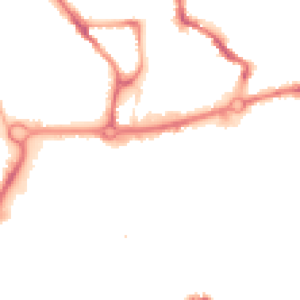 Night-time road noise heatmap for NR3 1AR