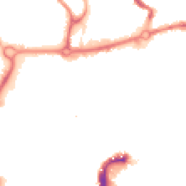 Night-time road noise heatmap for NR3 1BG
