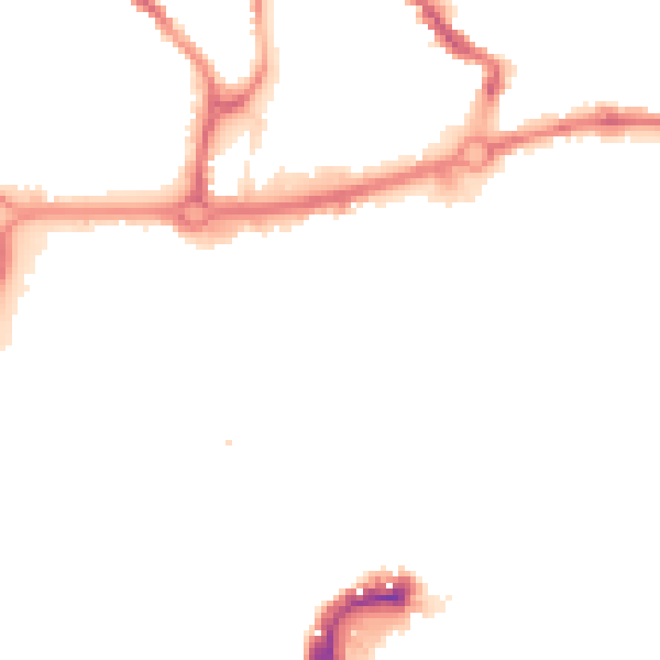 Night-time road noise heatmap for NR3 1BN