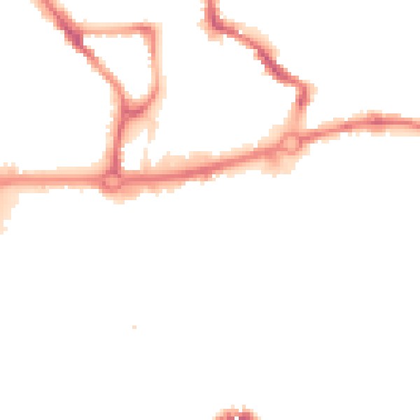 Night-time road noise heatmap for NR3 1BP