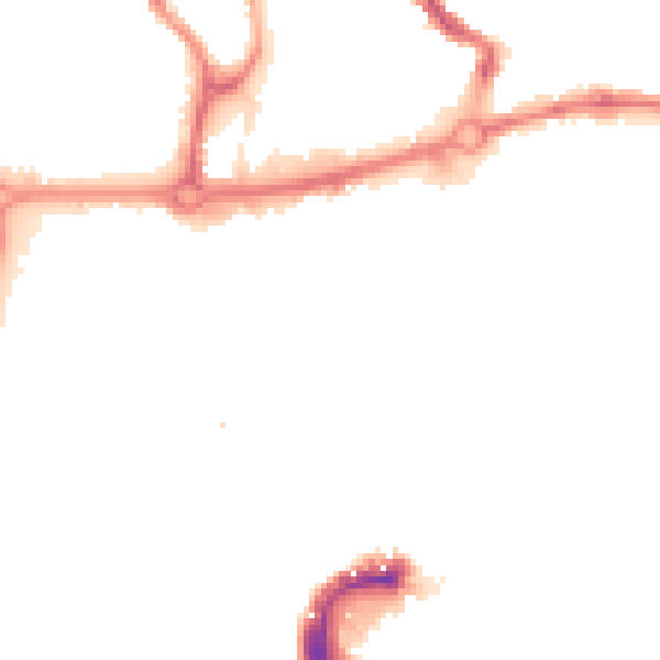 Night-time road noise heatmap for NR3 1BQ