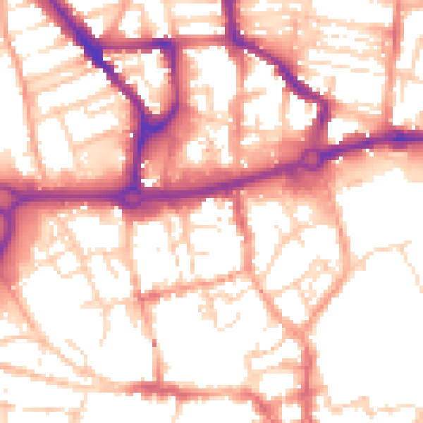 Daytime road noise heatmap for NR3 1BS