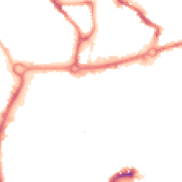 Night-time road noise heatmap for NR3 1BX