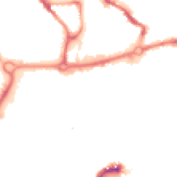 Night-time road noise heatmap for NR3 1BY