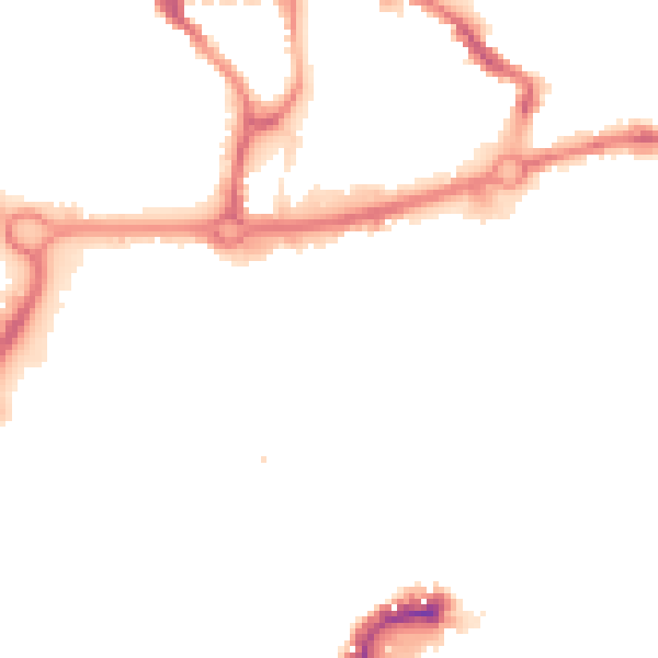 Night-time road noise heatmap for NR3 1BZ