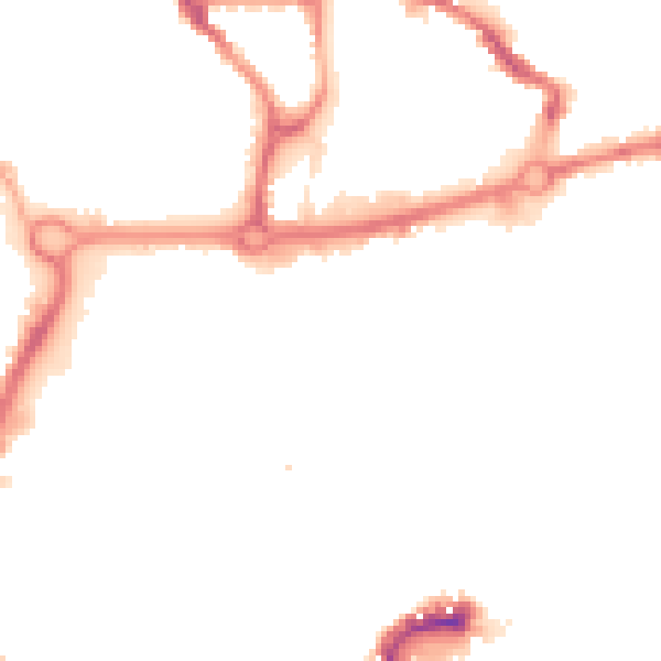 Night-time road noise heatmap for NR3 1DA