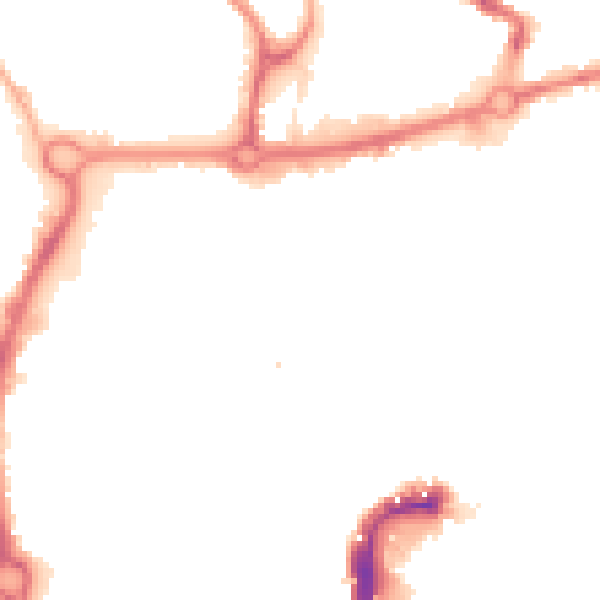 Night-time road noise heatmap for NR3 1DD