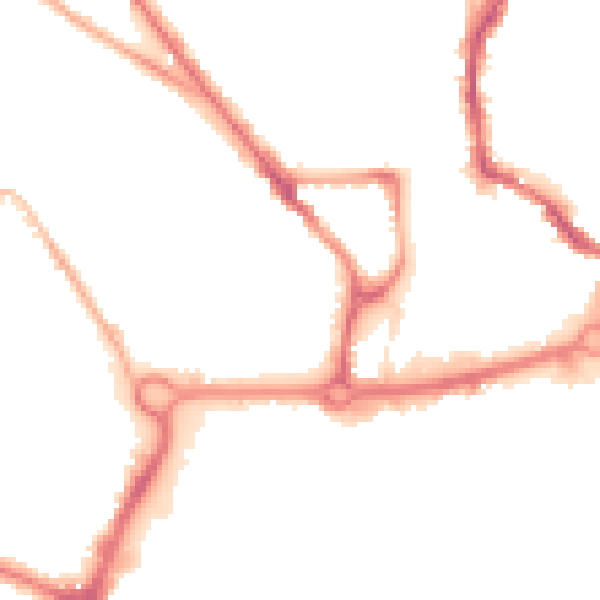 Night-time road noise heatmap for NR3 1DS