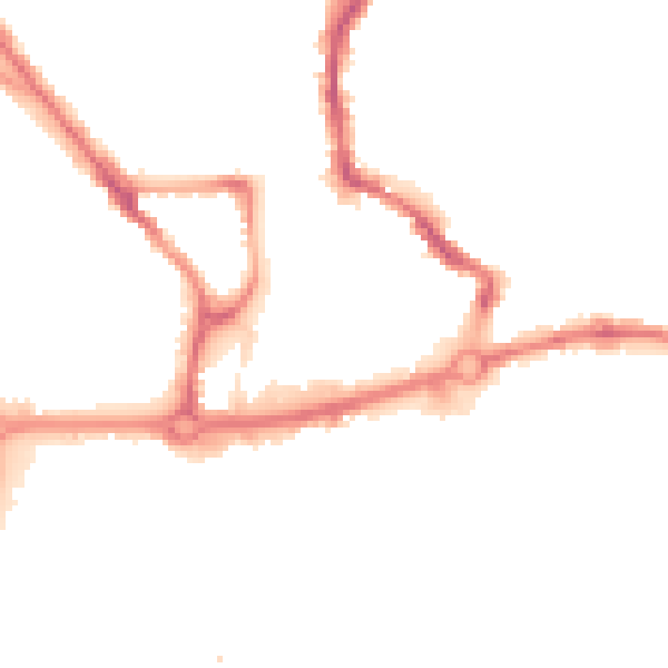 Night-time road noise heatmap for NR3 1EB