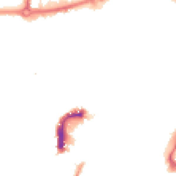 Night-time road noise heatmap for NR3 1EP