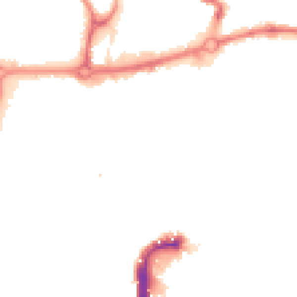 Night-time road noise heatmap for NR3 1ES
