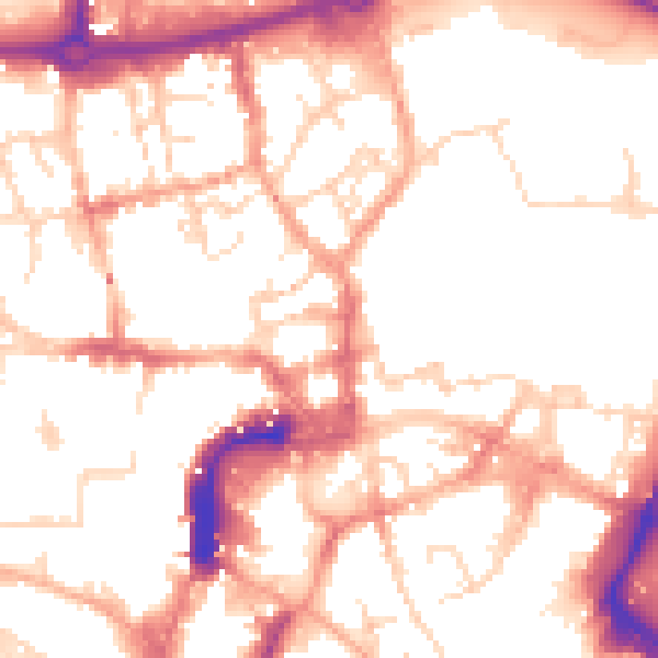 Daytime road noise heatmap for NR3 1HE