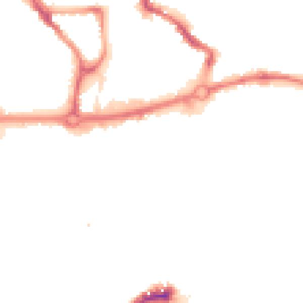 Night-time road noise heatmap for NR3 1HU