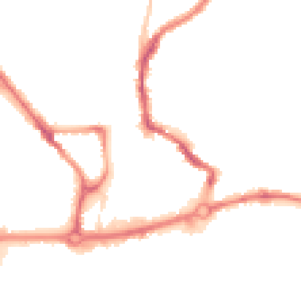 Night-time road noise heatmap for NR3 1JD
