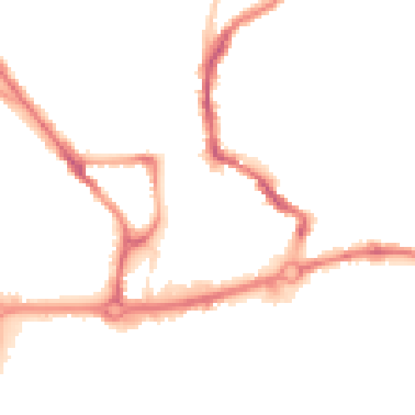 Night-time road noise heatmap for NR3 1LR
