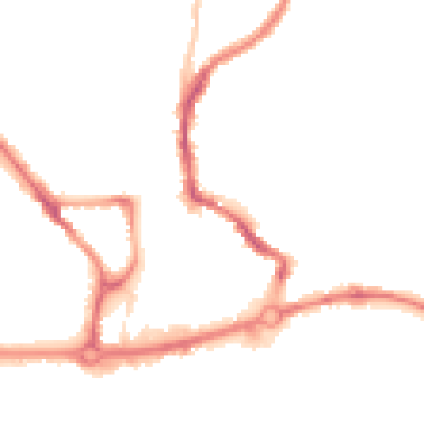 Night-time road noise heatmap for NR3 1LT