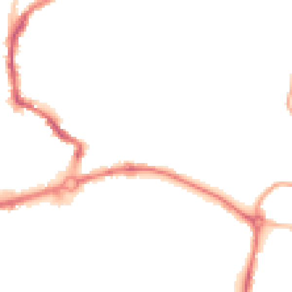 Night-time road noise heatmap for NR3 1LY