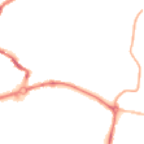 Night-time road noise heatmap for NR3 1LZ