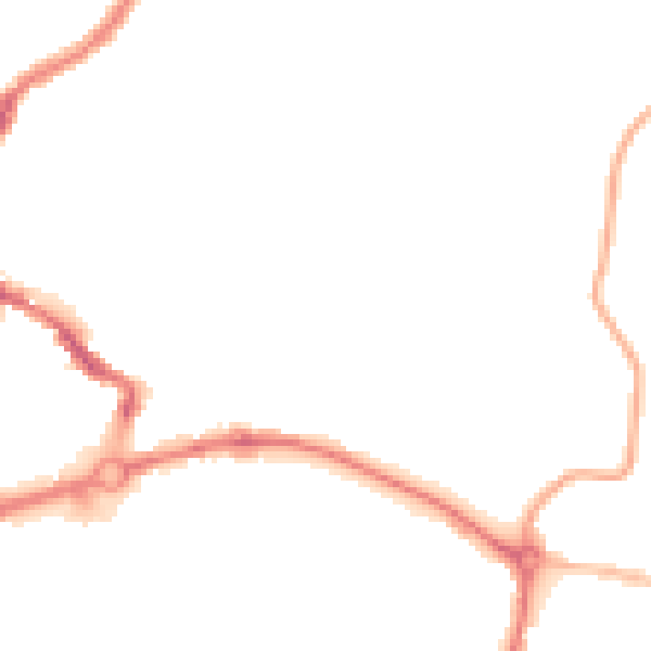 Night-time road noise heatmap for NR3 1NH