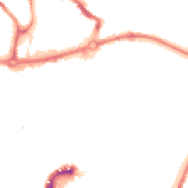 Night-time road noise heatmap for NR3 1RP