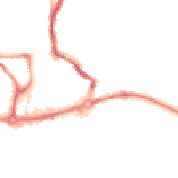 Night-time road noise heatmap for NR3 1TE