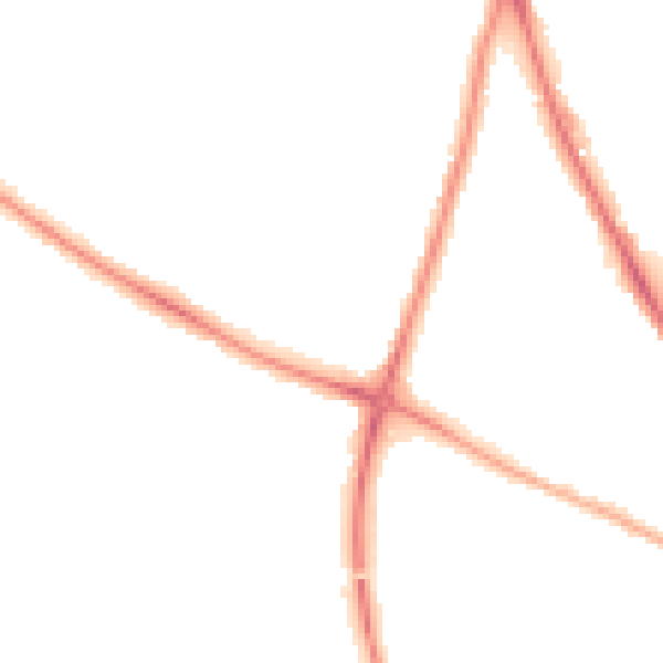 Night-time road noise heatmap for NR3 2LL