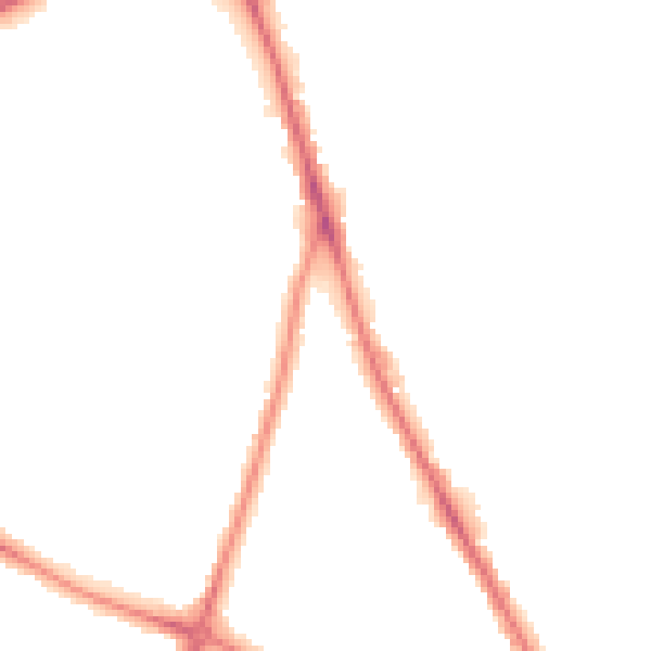 Night-time road noise heatmap for NR3 2NA