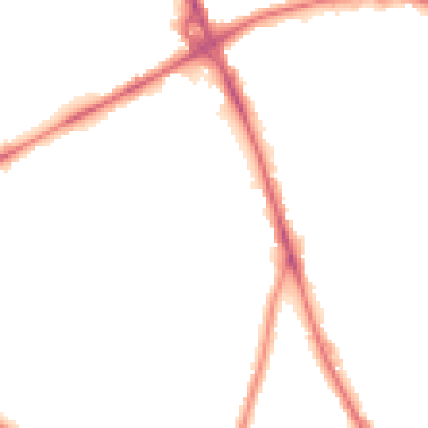 Night-time road noise heatmap for NR3 2QF