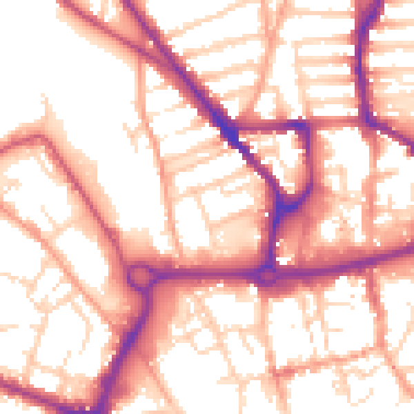 Daytime road noise heatmap for NR3 3DN