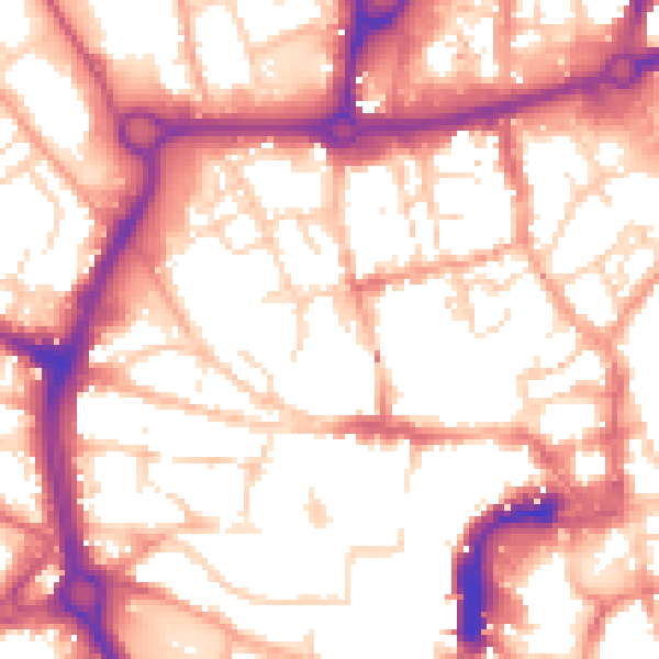 Daytime road noise heatmap for NR3 3DS