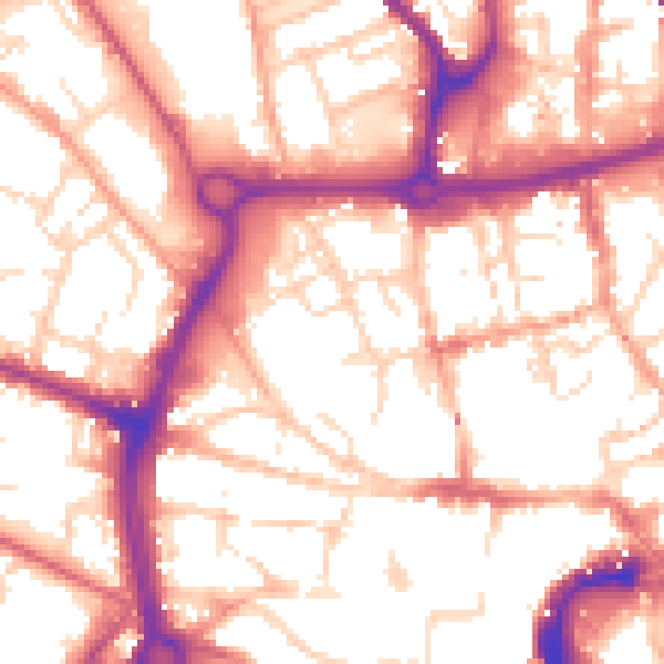 Daytime road noise heatmap for NR3 3FA