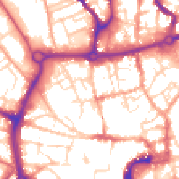 Daytime road noise heatmap for NR3 3FD
