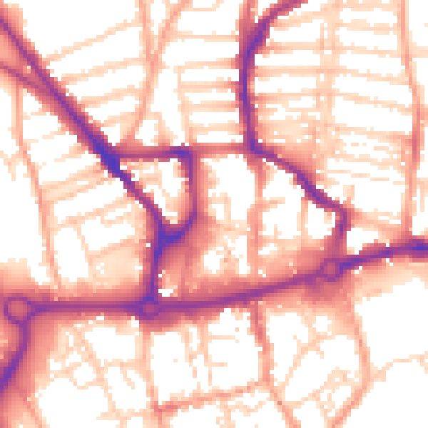 Daytime road noise heatmap for NR3 3FH