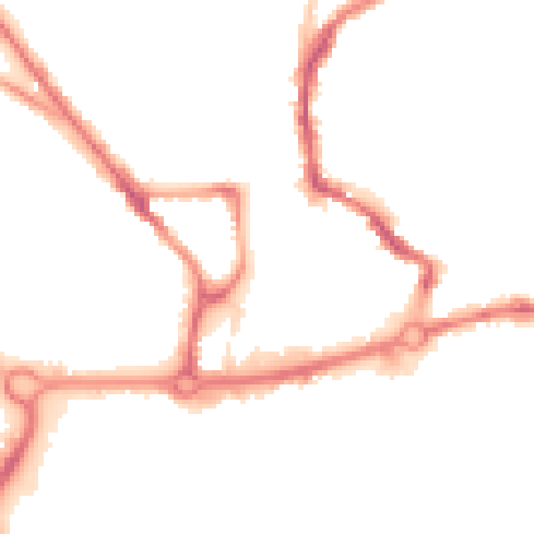 Night-time road noise heatmap for NR3 3FH