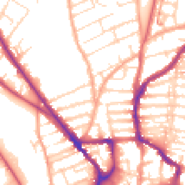 Daytime road noise heatmap for NR3 3HL