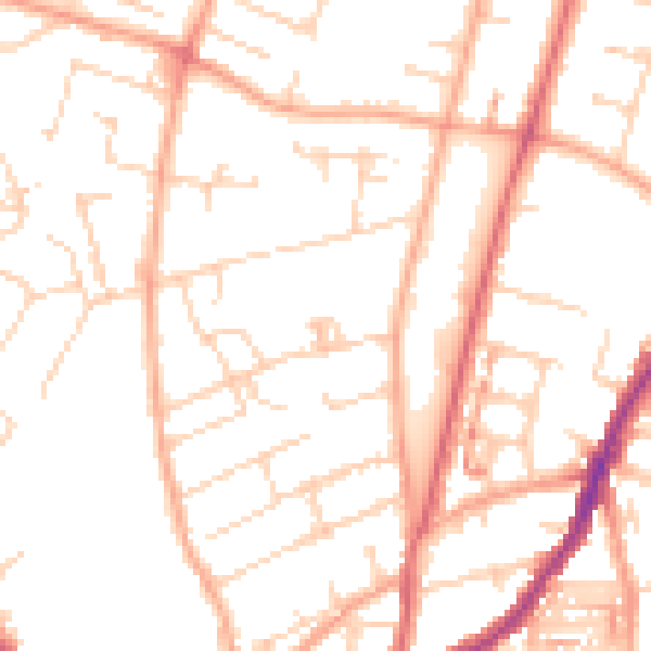 Daytime road noise heatmap for NR3 3LP