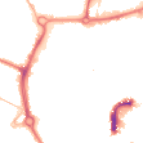 Night-time road noise heatmap for NR3 3PS