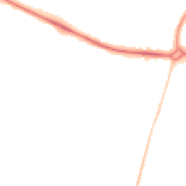 Night-time road noise heatmap for NR3 3TF