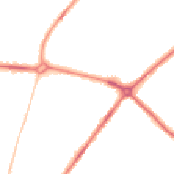 Night-time road noise heatmap for NR3 4DP