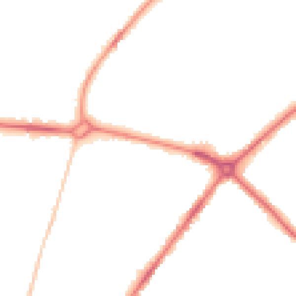 Night-time road noise heatmap for NR3 4DR